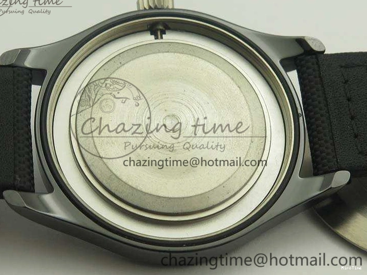 MIROTIME 0125 HighQuality Mark XVIII LAUREUS IW324703 Black Ceramic MKF Best Edition On Black Nylon Strap A 7218